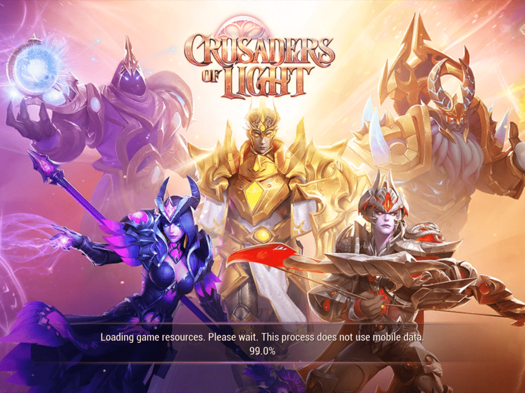 Crusaders of Light Loading Screen