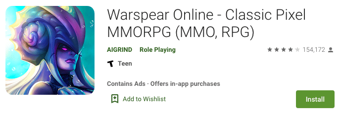Warspear Online MMO mobile