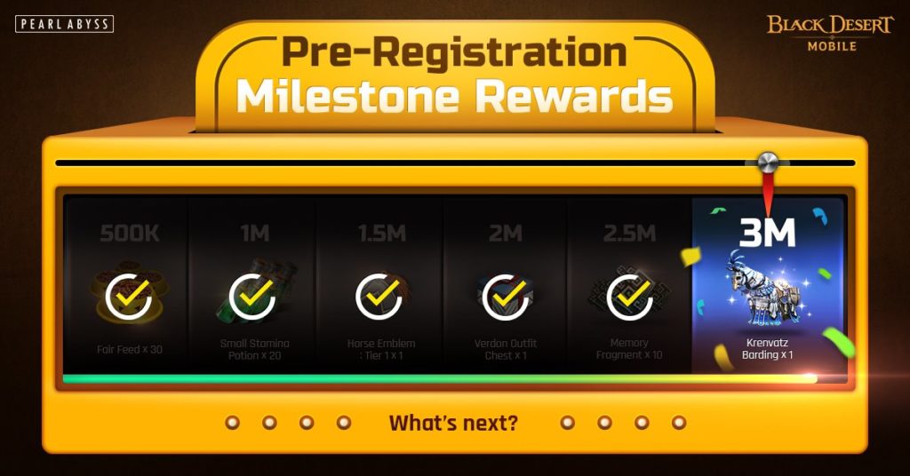 Black Desert Mobile Pre-Register Rewards