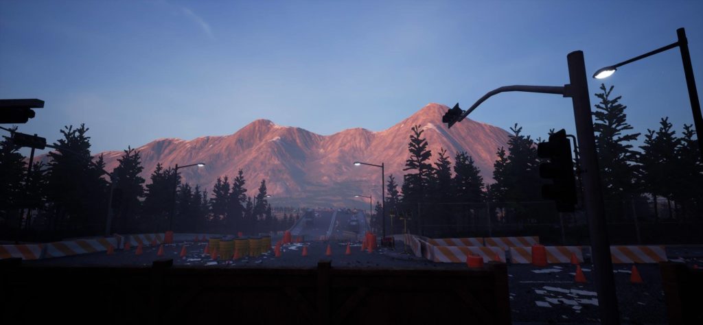 Mountain view from Dead Matter Survival Game