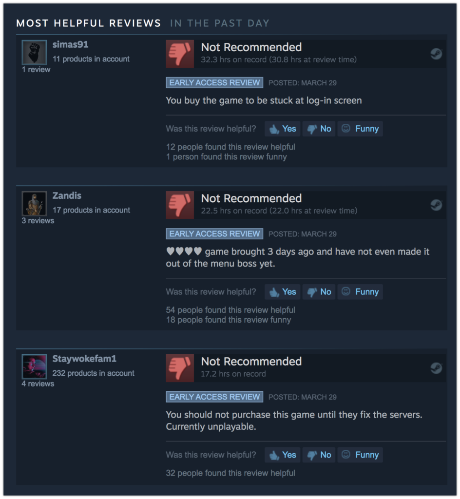 Screenshot from Last Oasis Steam Reviews
