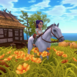 SamuTale Screenshot on a horse with a wooden sword