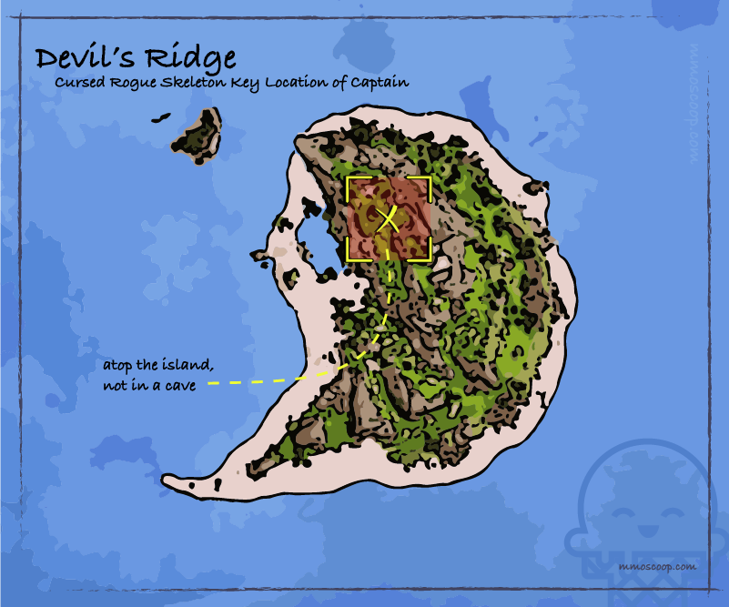 devils ridge skeleton key location on island