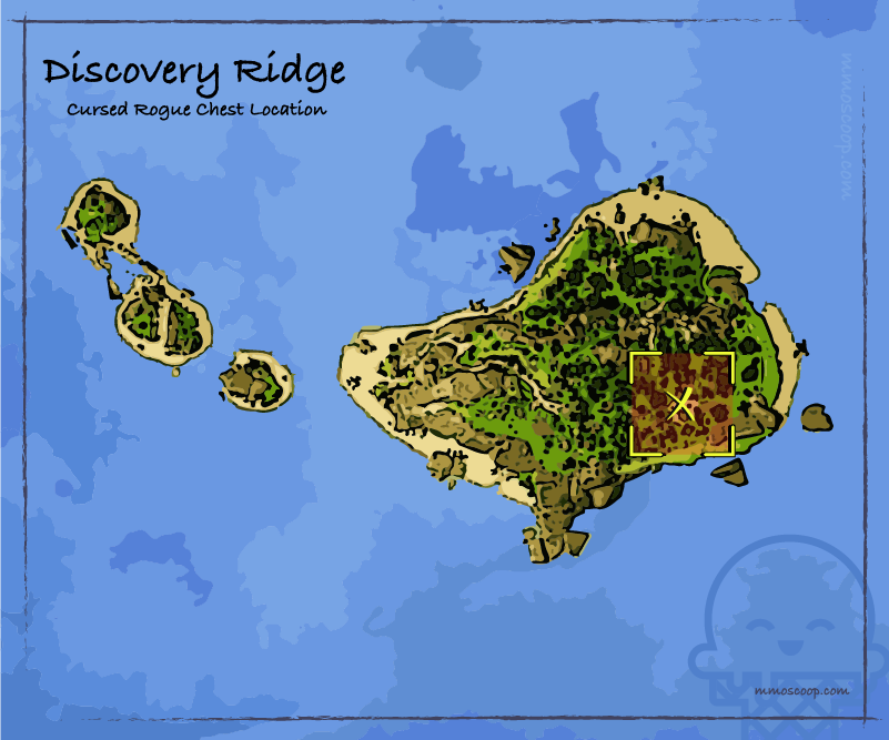location of cursed rogue chest on discovery ridge 