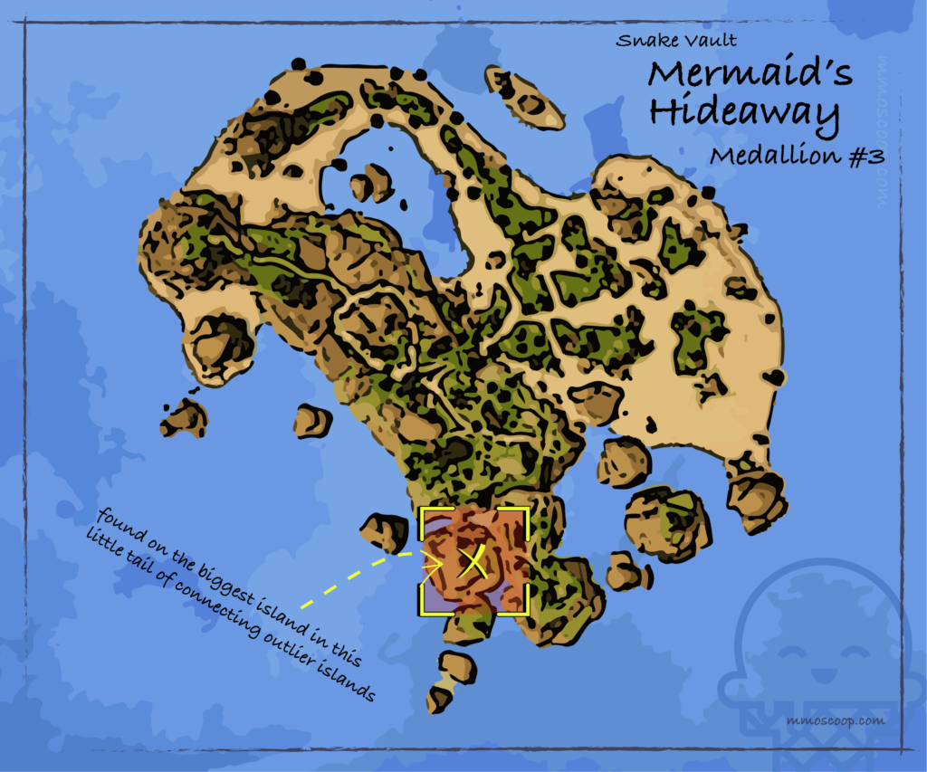 mermaids hideaway medallion 3 location