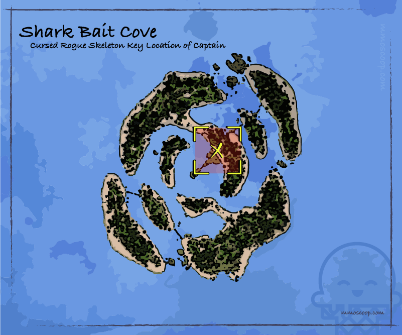 Location of Skeleton Key on Shark Bait Cove