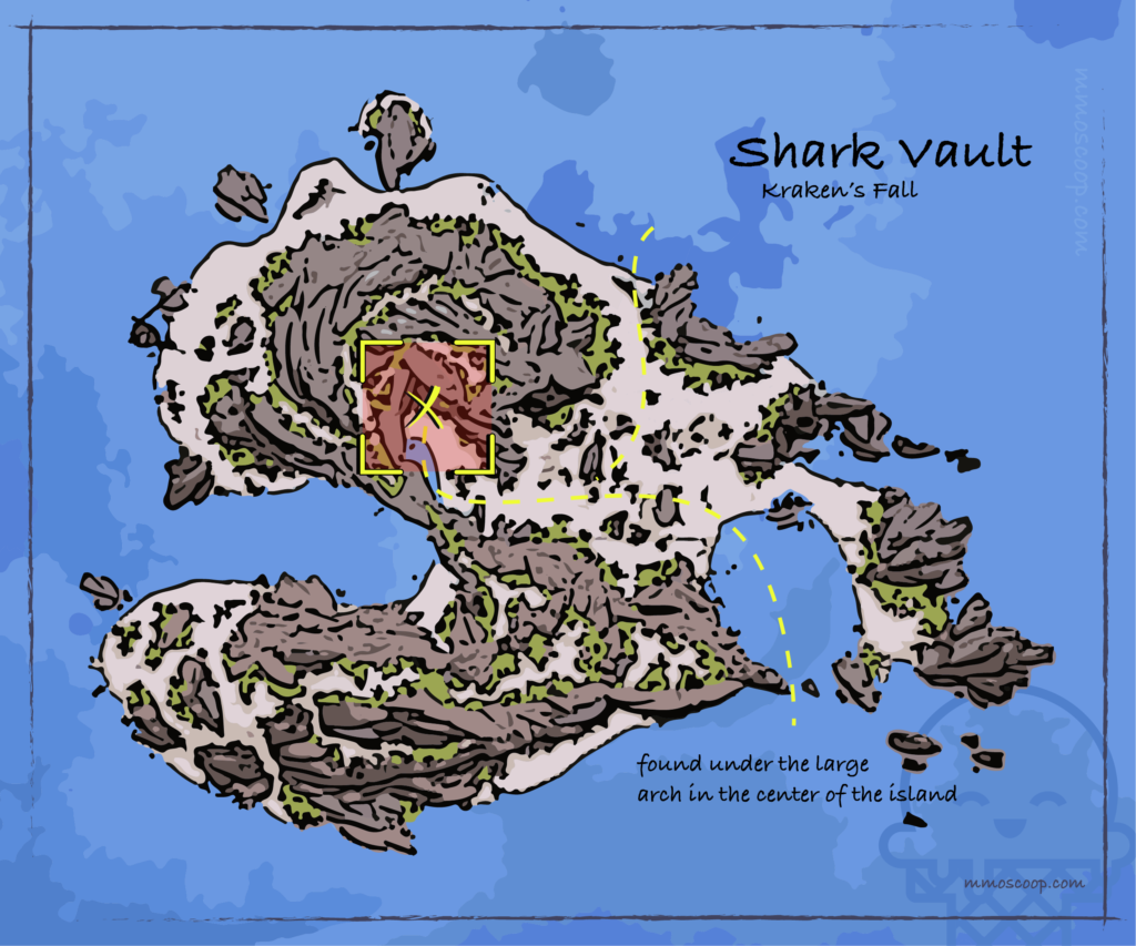 Shark Totem Vault Location on Krakens Fall