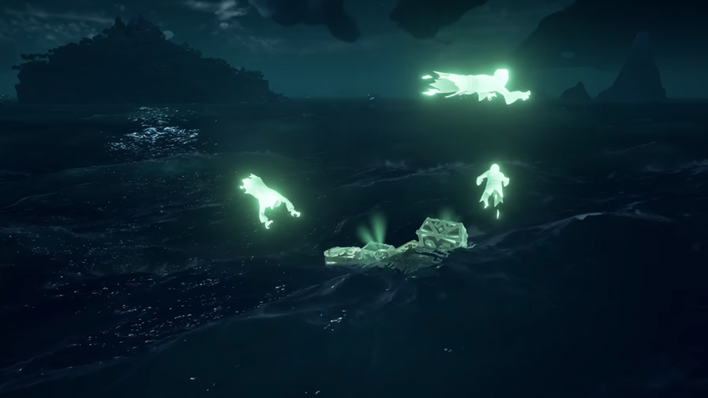 new ghost loot with circling phantoms in sea of thieves
