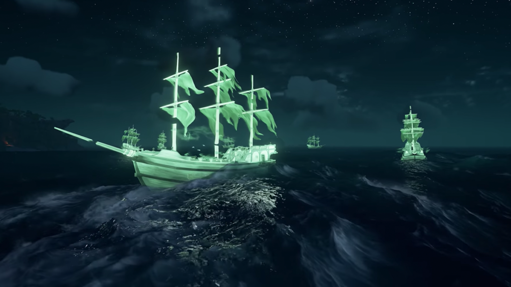 sailing ghost ship in SOT