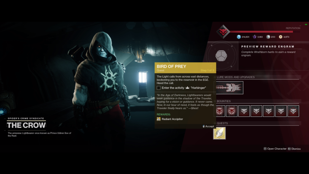 New Birds of Prey Quest with Random Rolls for the Hawkmoon